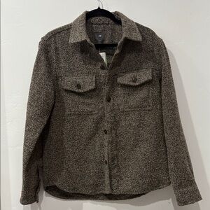 NWT H&M Men Tan Teddy Jacket